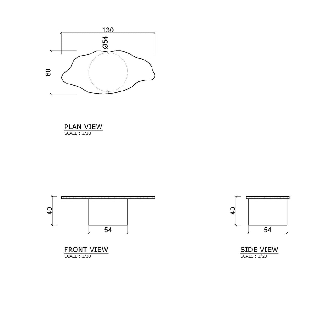The Jamie Coffee Table in Brushed Stainless Steel