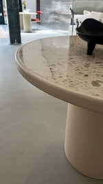 Load image into Gallery viewer, The Marx Dining Table in Microplaster with Terrazzo Top WHS
