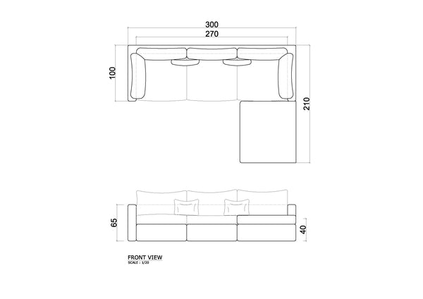 The Avis Cloud Couch_Ottoman