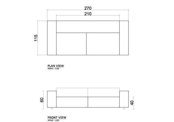 The Damien Outdoor_3Seater