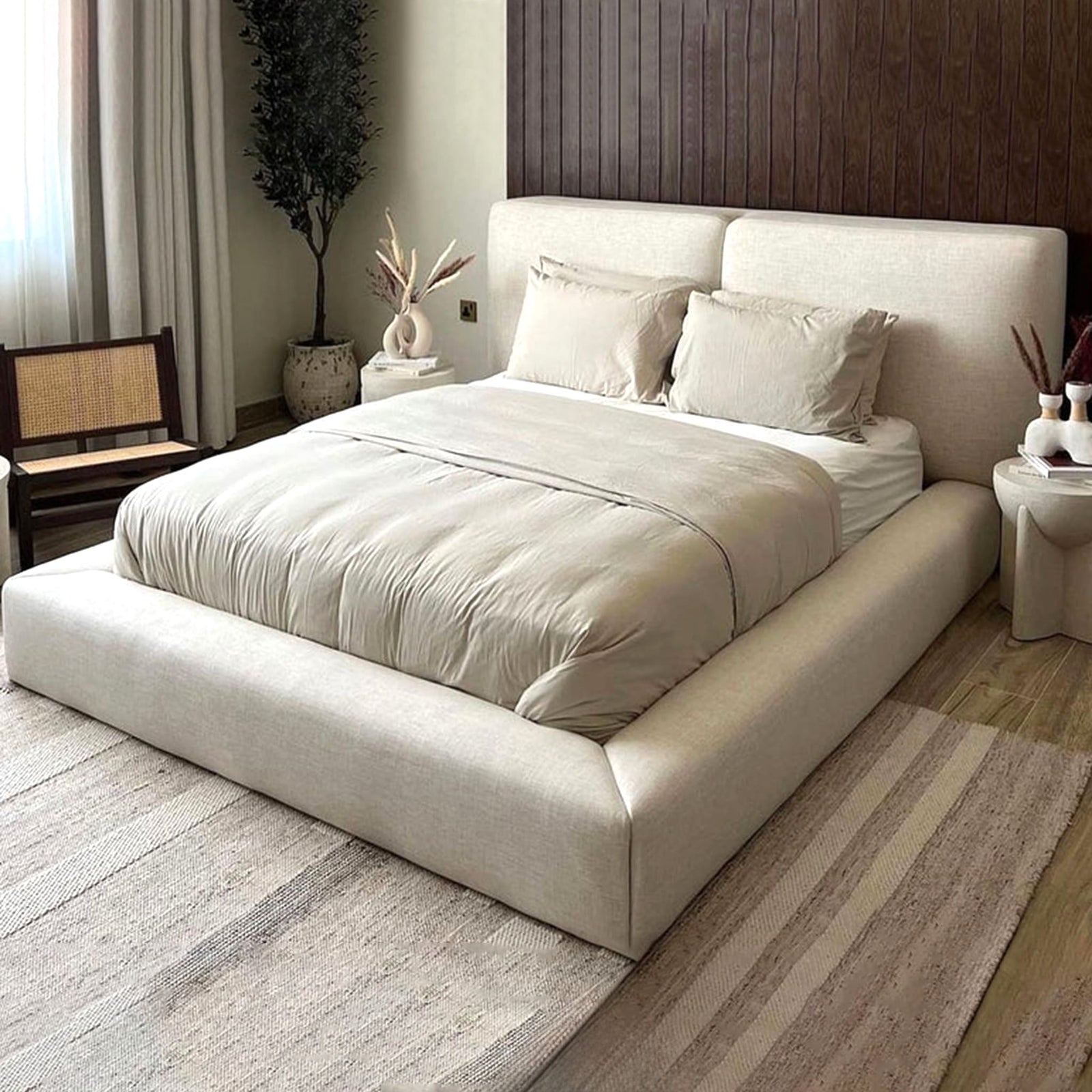 Jerry Super King Size Bed Customizable Luxury Bed in Dubai