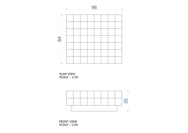 The June Coffee Table in Tile