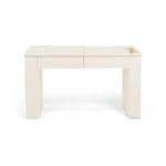 Load image into Gallery viewer, The Marilyn Mordan Vanity Table with mirror V2 front view
