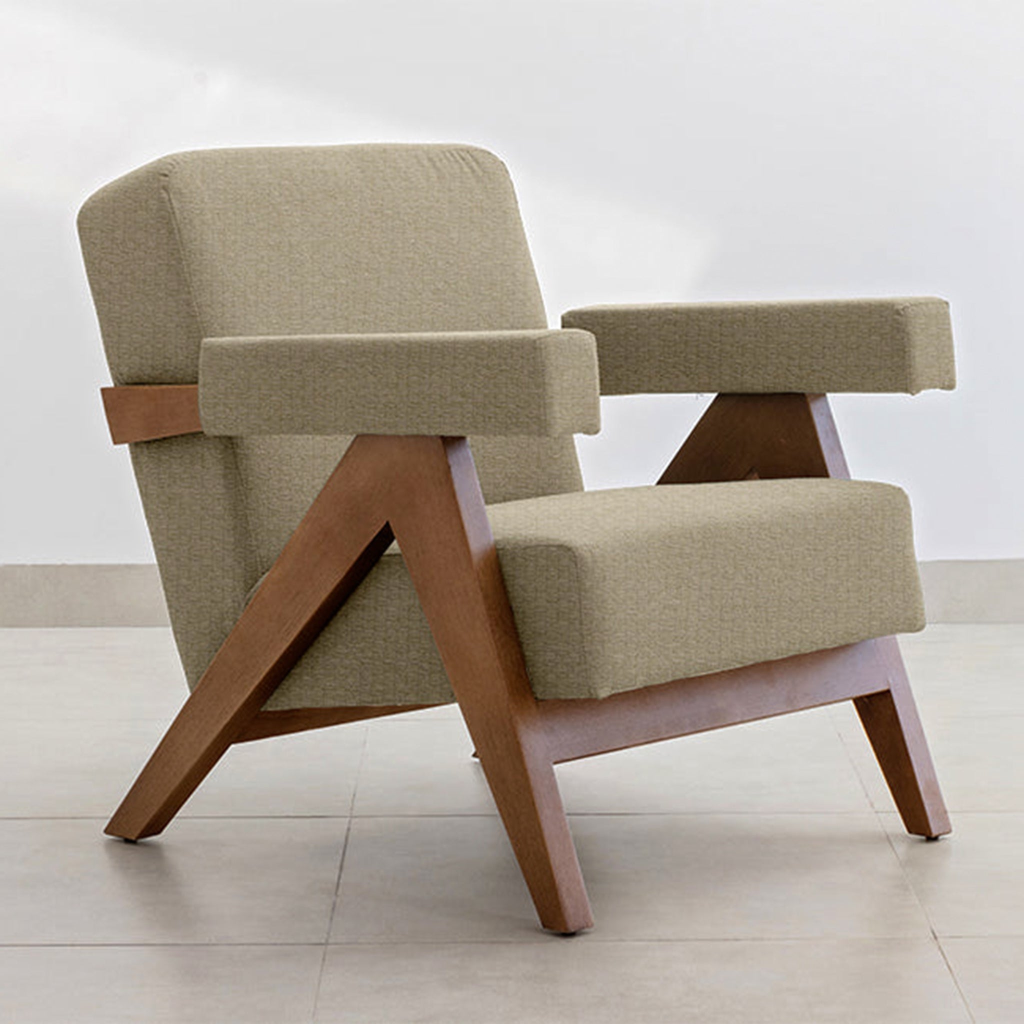"The Pierre Accent Chair, a modern addition to any home."