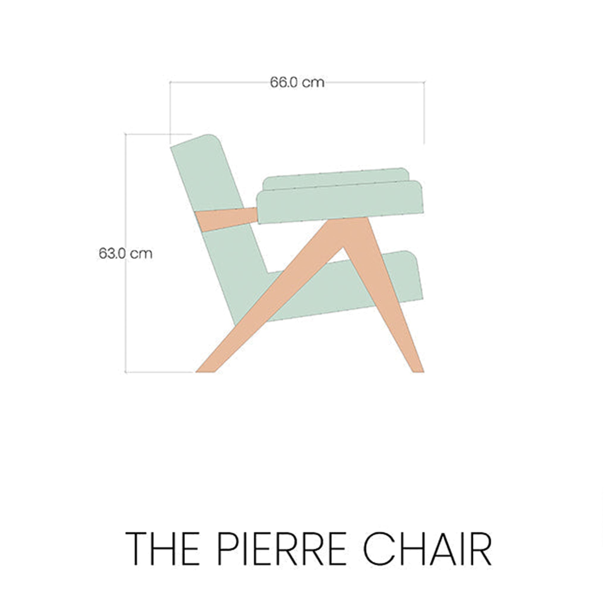 Stylish and comfortable The Pierre Accent Chair with mid-century design. The Pierre accent chairs for the living room