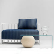 Yoon Coffee Table with glass top in a cozy living room, elevating your modern, elegant space.