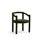 Load image into Gallery viewer, The Stewy black accent chair with a sleek and modern design, perfect for contemporary interiors.
