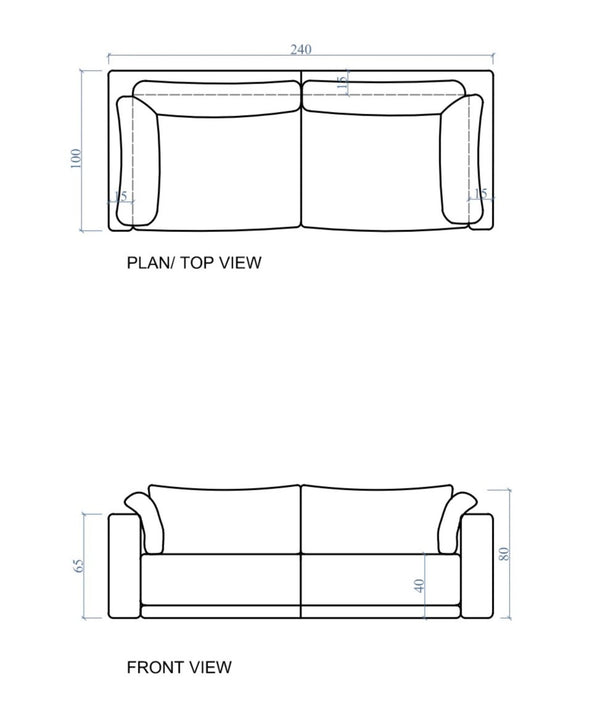 The Benito 2 Seater Sofa