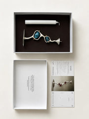 Echo Candle Holder Blue by Jude Benhalim