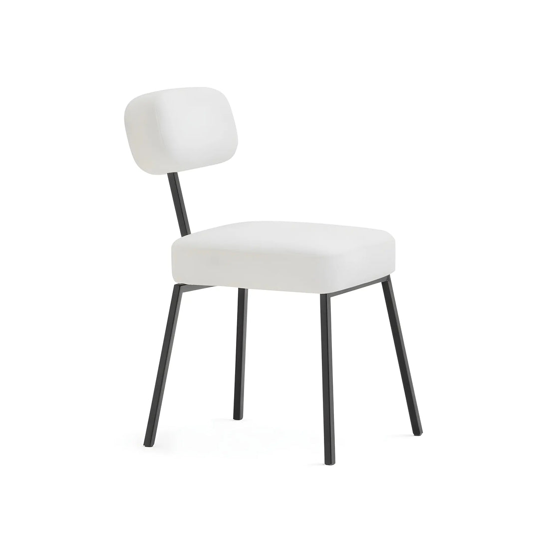 Polar fabric chair featuring a soft, textured finish and a sleek frame for everyday comfort.