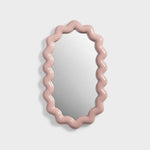 Load image into Gallery viewer, Mirror Zigzag Blush Pink - Decorative Polyresin Wall Mirror