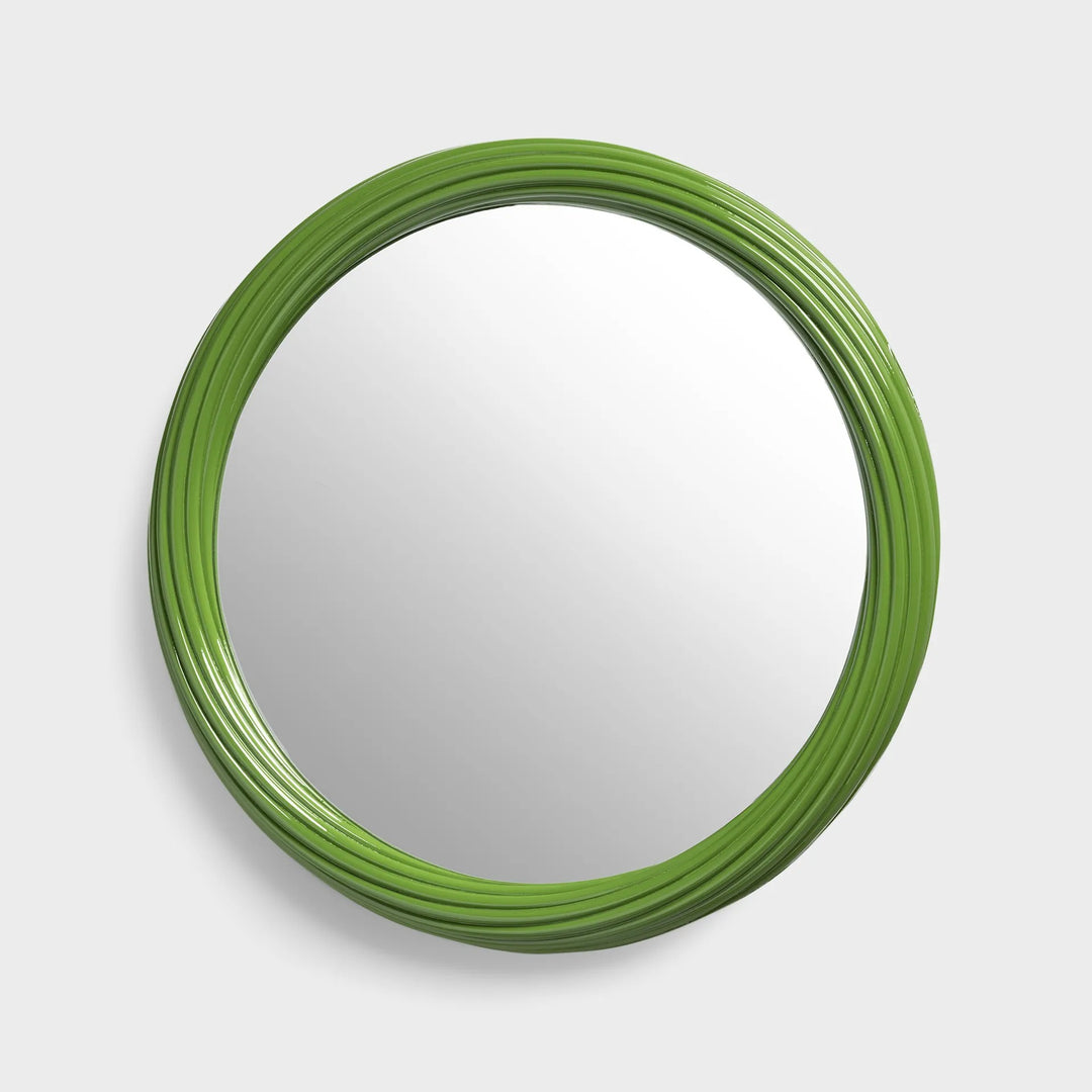 Mirror Churros Green – Decorative Polyresin Wall Mirror