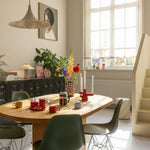 Load image into Gallery viewer, Table Lamp Phira Brushed Steel Silver - Designer Sheet Metal Lamp