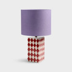 Load image into Gallery viewer, Table Lamp Grid – Decorative Stoneware Lamp