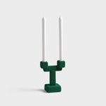 Load image into Gallery viewer, Candle Holder Chunk Small Green - Aluminium Decorative Folk Style Candle Holder