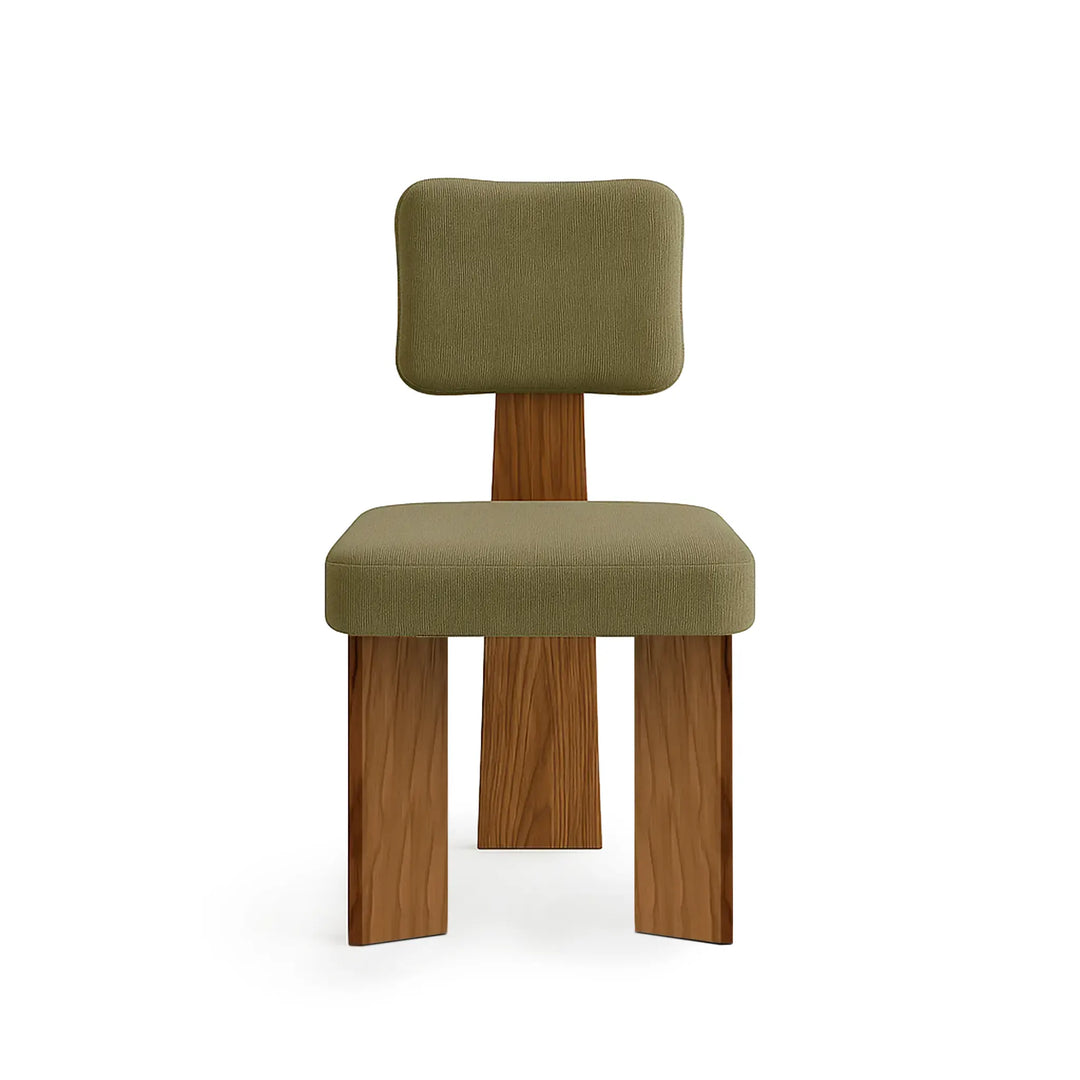 Wooden leg chair crafted with premium materials, perfect for modern dining spaces.