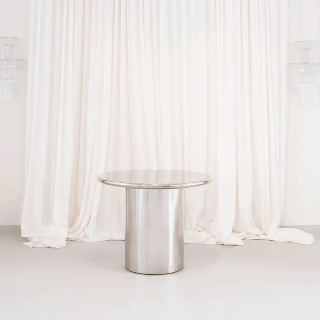 The Marx Dining Table in Chrome