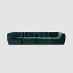 Load image into Gallery viewer, Elegant modular furniture sofa with plush upholstery, displayed on a neutral grey background.
