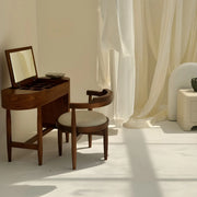 Classic wooden chair crafted with durable materials, perfect for minimalist and rustic interiors.