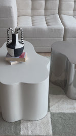 Load and play video in Gallery viewer, Two-piece Genevive Stainless Steel Coffee Table set
