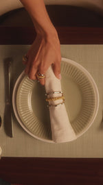 تحميل وتشغيل الفيديو في عارض المعرض، Cassandra Napkin Rings Set of 6 by Jude Benhalim
