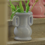 Load and play video in Gallery viewer, Amfora Vase Blue – Stoneware Decorative Vase with Classic Greek Inspired Design