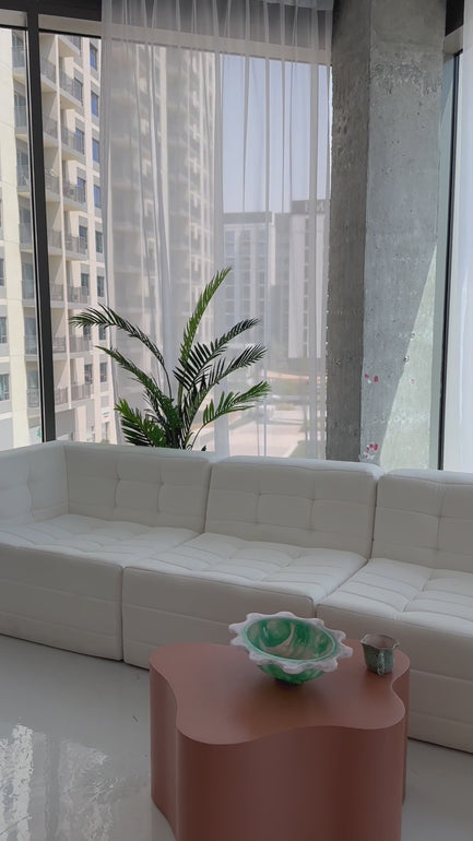 Customize modular sofa with a soft and flexible design, perfect for upscale Dubai homes. video