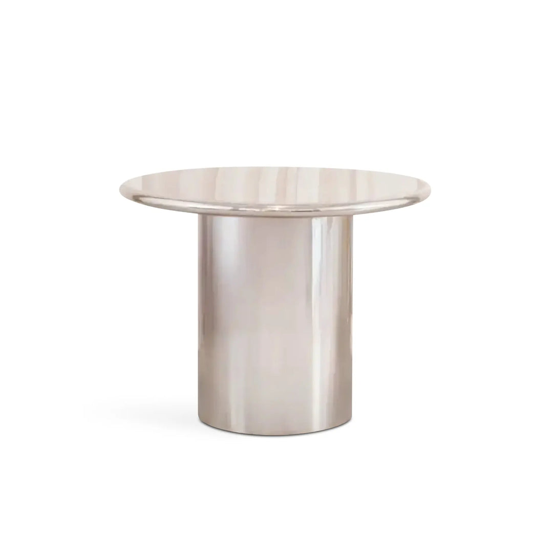 The Marx Dining Table in Chrome