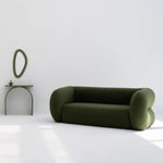 Load image into Gallery viewer, Vibrant seating sofa styled in a minimalist space, offering a pop of color and comfort.
