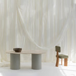 Load image into Gallery viewer, The Victoria Dining Table in Tavertine
