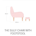 THE SULLY CHAIR WITH FOOTSTOOL Honey