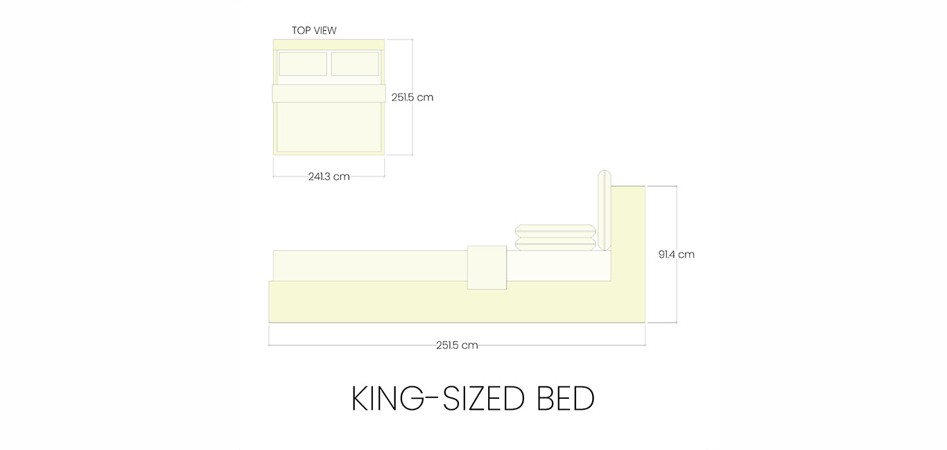 Standard size of king deals size bed